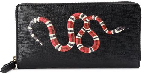 black gucci snake case|Gucci kingsnake wallet black.